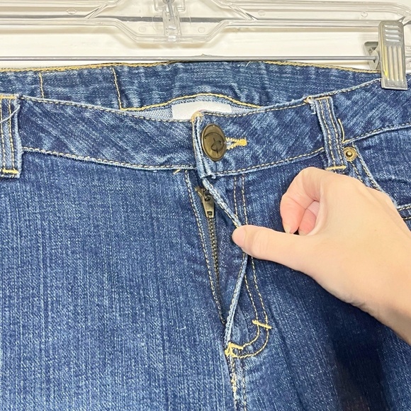 Vintage Disney Minnie Mouse Painted Jeans Womens 10 Blue Mid Rise Distressed - Picture 14 of 16